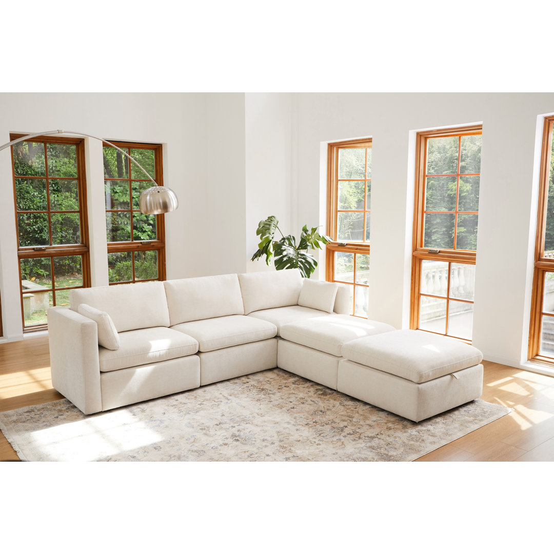 Winfree 5- Piece 112.6" Upholstered Sectional